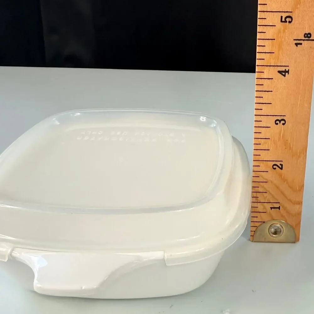 Vintage Corning Ware Blue Cornflower P-41 Petite Pans Set of 2 w/ Plastic Lids